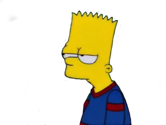 Sad Bart Simpson Png Transparent Png Stickers Bart Sad Bart Png