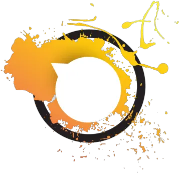 Yellow Splash Background Art Shape Frame Png And Art Dot Yellow Splash Png