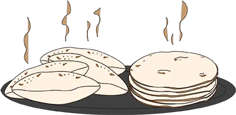 Open Symbols Pita Bread Cartoon Png Bread Png