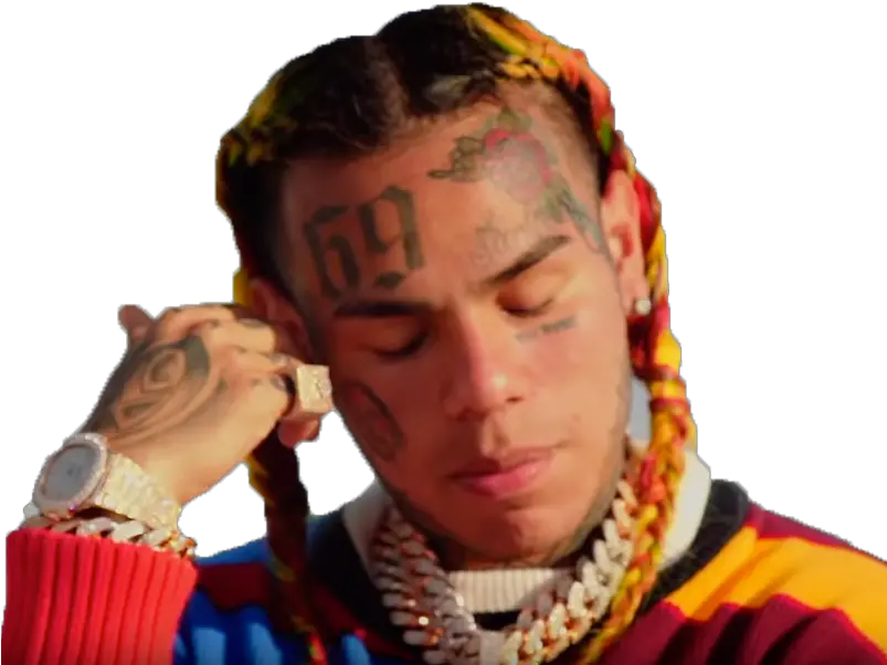 Sticker Other 6ix9ine 69 Rap Rappeur Us Transparent 69 Rapper Png 6ix9ine Png