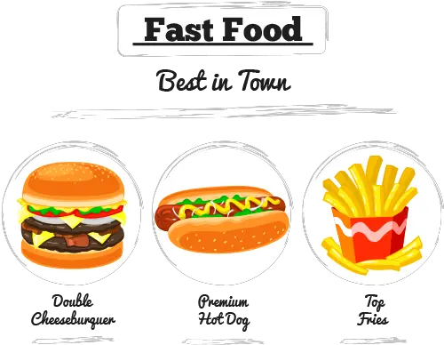 Food Illustration Fast Food Illustration Png Fast Food Png