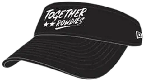 Tampa Bay Rowdies New Era Black Visor With White Together Logo For Baseball Png Cool S Logo