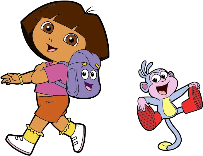 Dora The Explorer Clip Art Cartoon Dora The Explorer Backpack And Boots Png Squirrel Clipart Png