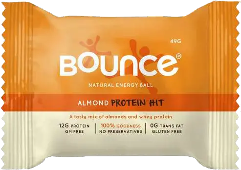 Bounce Almond Protein Hit Natural Energy Ball 49g Comfort Png Energy Ball Png