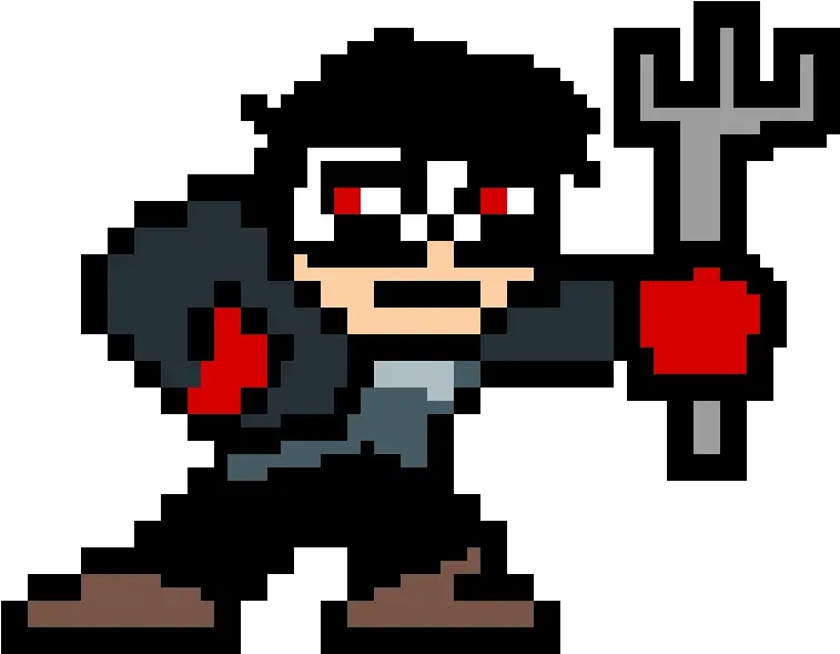 Pixilart Mega Man As Persona 5u0027s Joker By Anonymous Megaman Pixel Art Png Joker Persona 5 Transparent