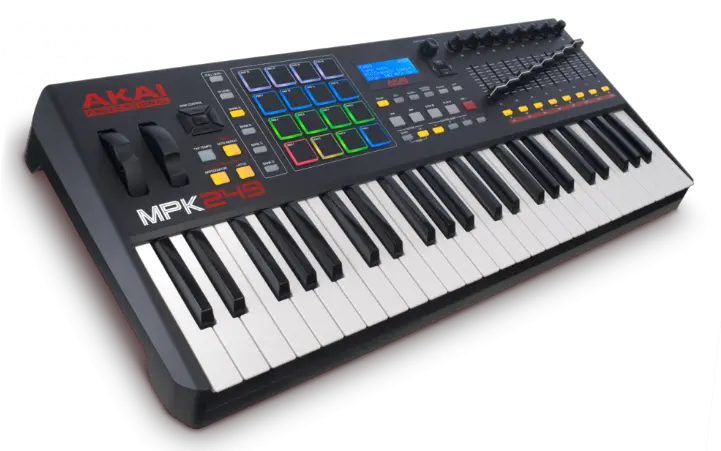 Mpk249 Performance Keyboard Controller By Akai Professional Akai Professional Mpk 249 Png Keyboard Transparent Background