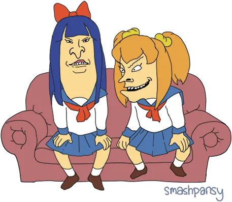 Butthead Pop Team Epic Transparent Png Happy Pop Team Epic Transparent