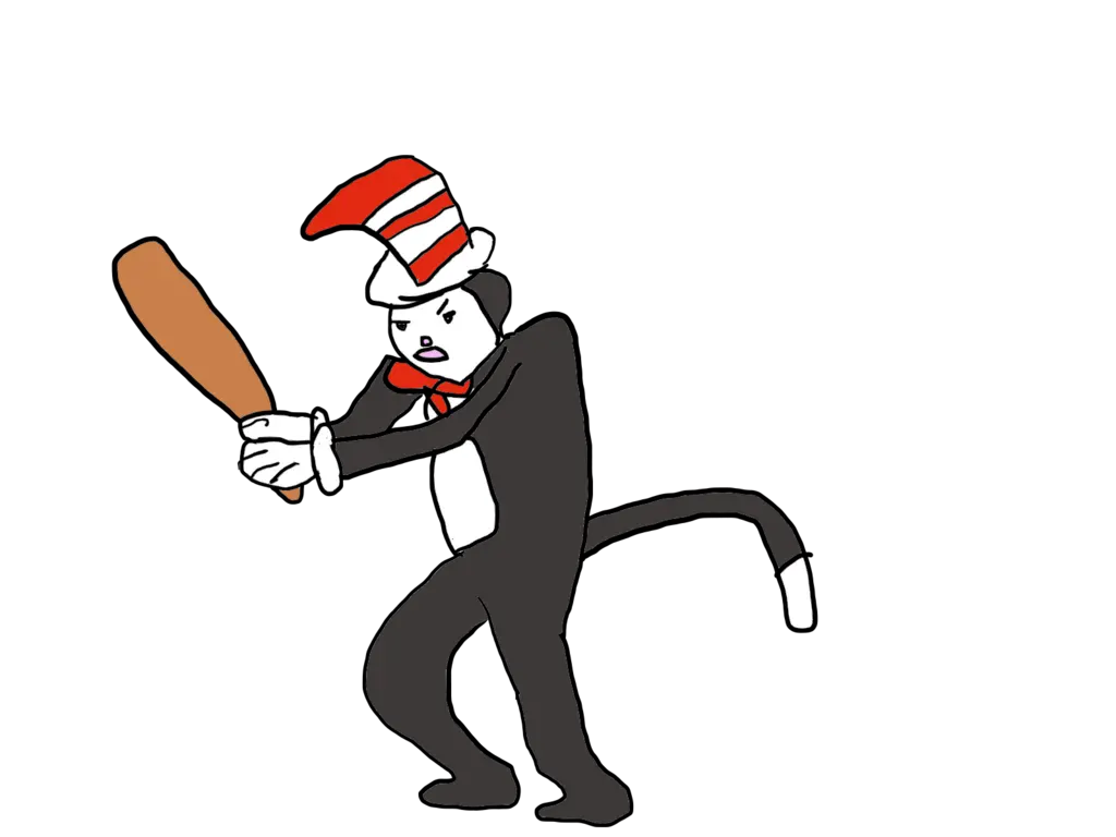 Cat In The Hat Bat Png Banner Free