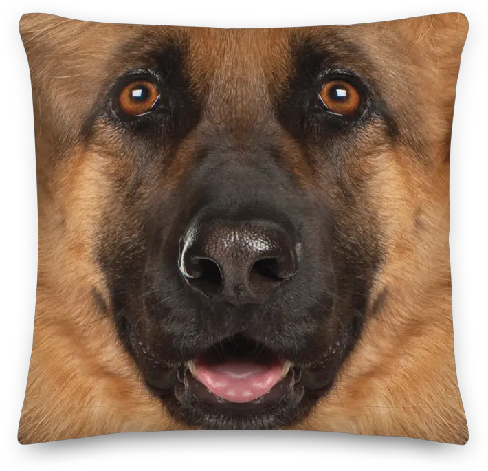 German Shepherd Dog Premium Pillow Png Transparent