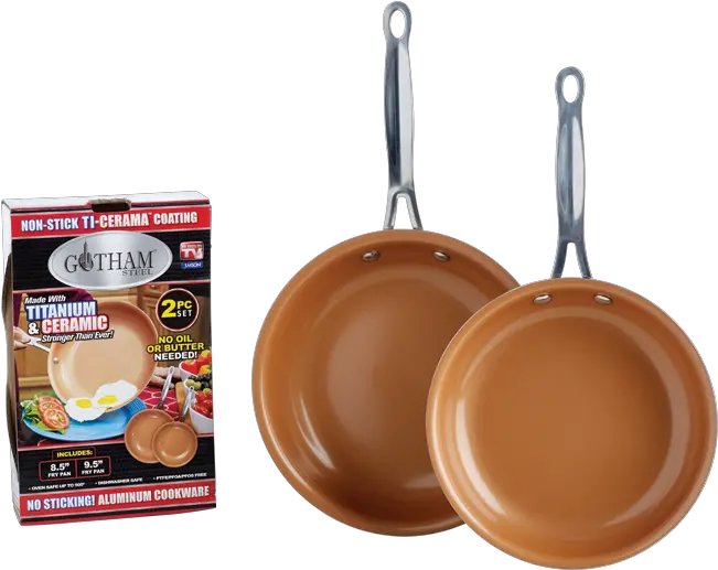 2pk Gotham Steel Fry Pan 85 U0026 95 Gotham Steel Frying Pan Png Pan Png