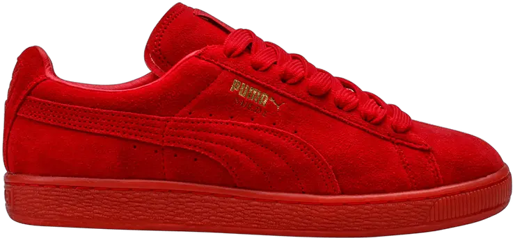 Puma Icon Idp Sneakers Red Red Suede Pumas Png Puma Icon