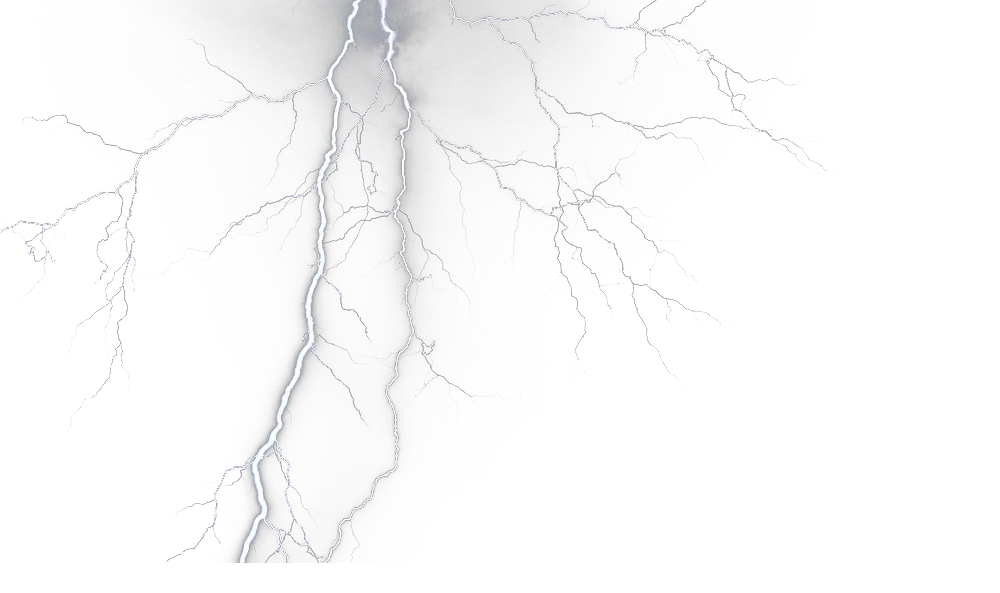 Lightning Png White