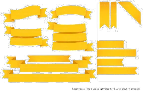 Yellow Ribbon Transparent Images Png Yellow Ribbon Banner Clipart Yellow Ribbon Png