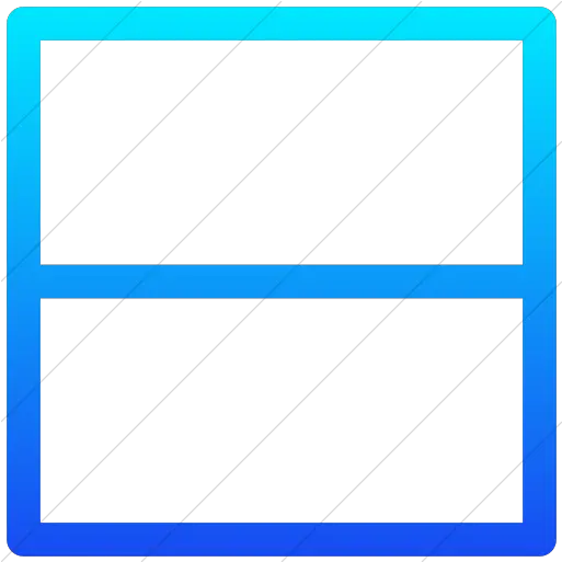 Iconsetc Simple Ios Blue Gradient Layouts Outline 2 Rows Icon Statistical Graphics Png Square Outline Png