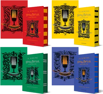 Pre Order Offer Harry Potter And The Goblet Of Fire U2013 Gryffindor Hufflepuff Slytherin And Ravenclaw Editions 4 House Foiled Prints Harry Potter And The Goblet Of Fire Slytherin Edition Png Harry Potter Logo Png