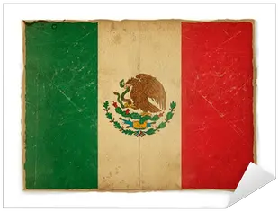 Vinilo Pixerstick Grunge Bandera De México U2022 Pixers Vivimos Para Cambiar Mexico Flag Png Bandera De Mexico Png