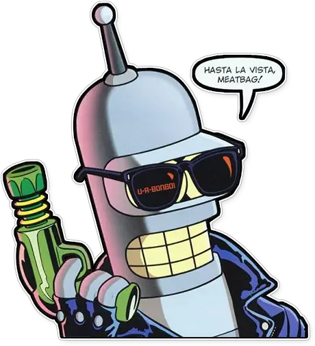 Telegram Sticker From Futurama Pack Png Bender Icon