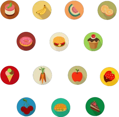 14 Free Tasty Flat Food Icons Dot Png Dinner Icon Transparent