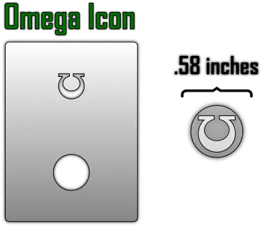 Omega Icon Airbrush Stencil Png