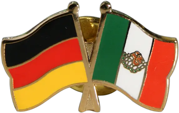 Germany Mexico Friendship Flag Pin Badge 22 Mm Coin Purse Png Mexico Flag Transparent