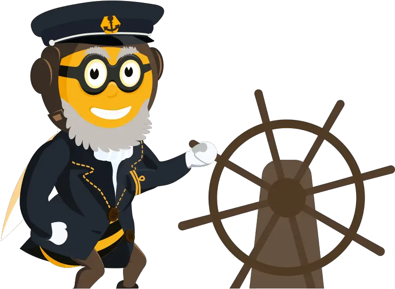 Bee Captain Clipart Png Download Not Dry Clean Symbol Volant De Bateau Captain Hat Png