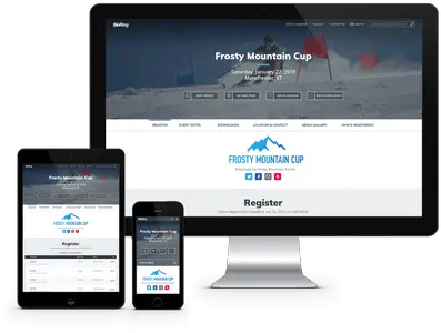 Skiregcom Online Skiing Event Registration Technology Applications Png Online Registration Icon