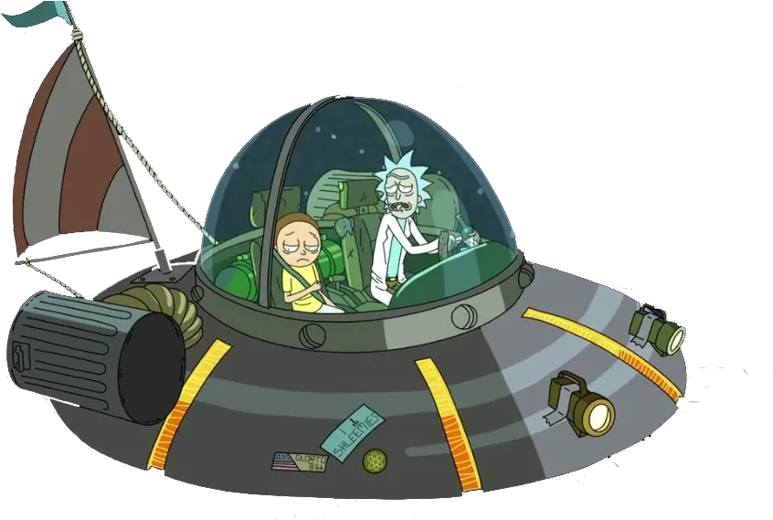 Printable Clipart Rick And Morty Png Ship Rick And Morty Rick And Morty Portal Png