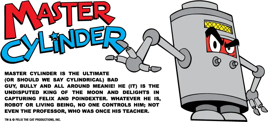 Master Cylinder Master Cylinder Cartoon Png Felix The Cat Png