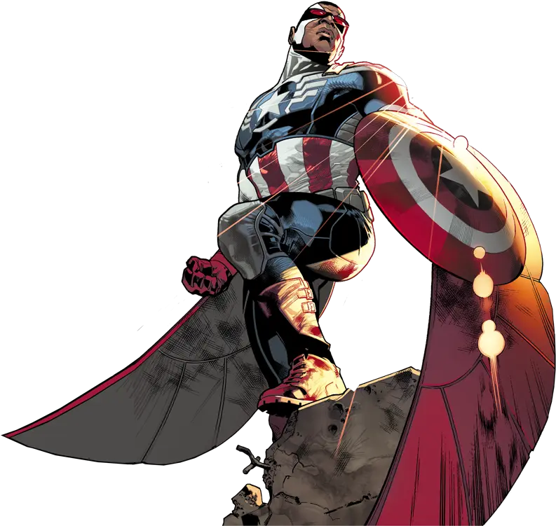 Marvel Captain America Falcon Comic Falcon Captain America Comic Png Falcon Marvel Png