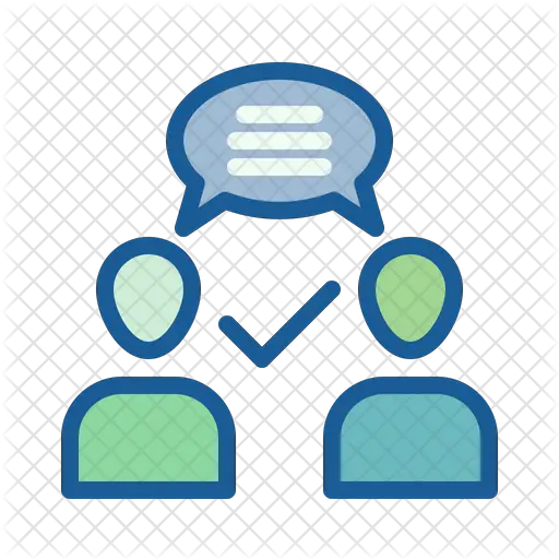 Deep Conversation Icon Of Colored Deep Conversation Png Conversation Png