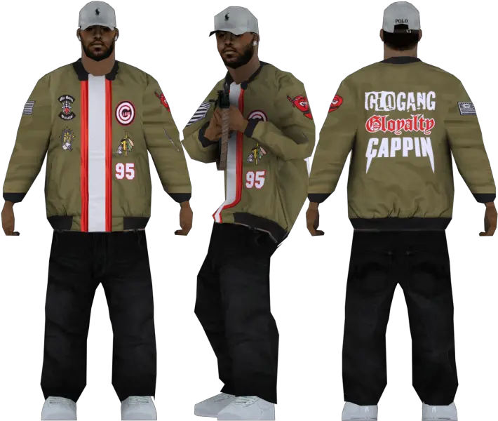 Download Hd Rel Gta Sa Gang Skin Png Glo Gang Logo