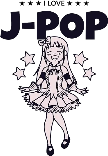 I Love J Pop Gift For Her Girl Cute Japanese Pop Music Lover Female Singer Tshirt Love J Pop Png Pop Music Icon