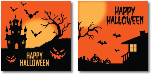 Halloween Banner Orange Sky Vectors Graphics Png Halloween Banner Png