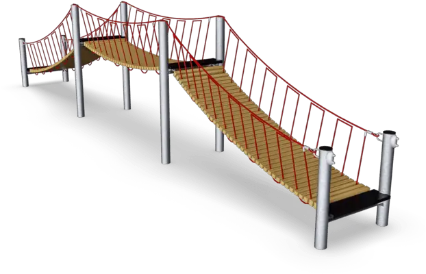 Bridge With Wooden Slats 12m Play Bridges Solid Png Transparent Bridges