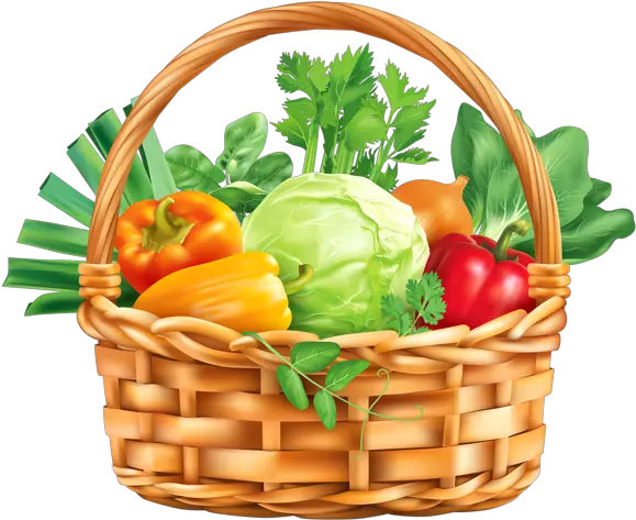 Hq Vegetables And Fruits Transparent Png Images Free Vegetable Basket Clipart Basket Png