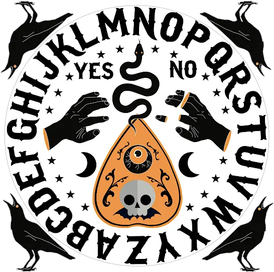 Orange And Black Modern Ouija Board Taurus Png Ouija Board Png