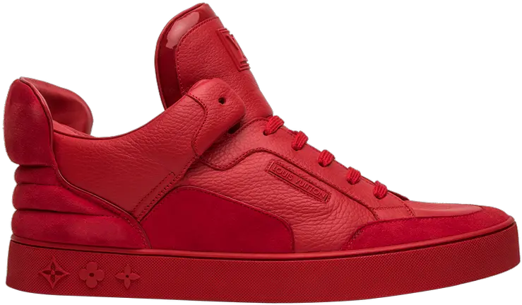 Kanye West X Louis Vuitton Don Red Sneakers Png Kanye Png