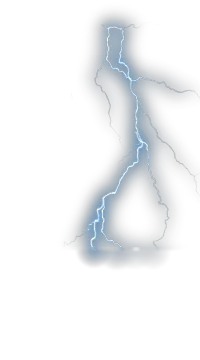 Orange Lightning Png