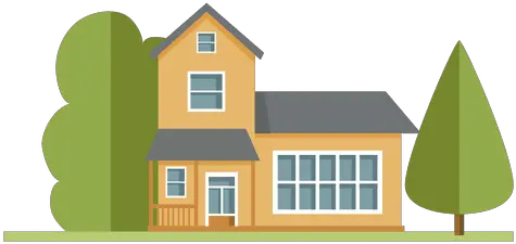 Flat Residential Building City House Transparent Png U0026 Svg Transparent House Vector Png City Buildings Png