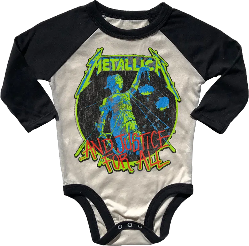 Metallica Justice Snaptee Infant Bodysuit Png Metallica Png