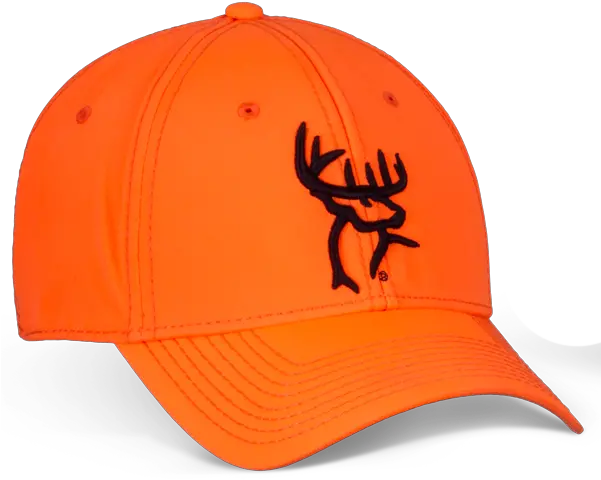 Orange A Flex Fitted Hat Baseball Cap Png Deer Head Logo