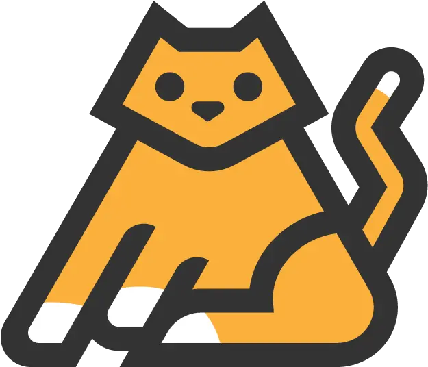 Download Hd Kitty Cat Logo Bootstrap Orange Cat Logo Png Cat Logo Png