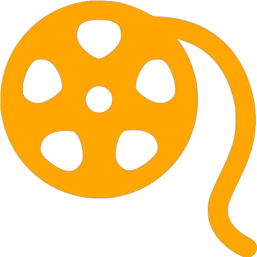 Orange Film Reel Icon Free Orange Film Reel Icons Film Reel Png Film Reel Png