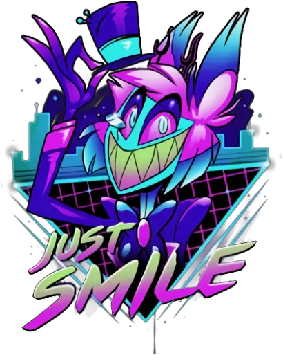 Just Smile Team Fortress 2 Sprays Neon Alastor T Shirt Png Splatoon Kill Icon