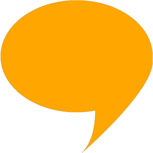 Orange Speech Bubble 4 Icon Free Orange Speech Bubble Icons Speech Bubble Transparent Image Yellow Png Speech Png