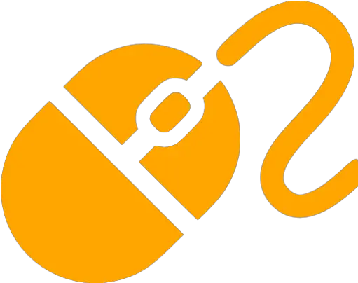 Orange Mouse Icon Free Orange Computer Hardware Icons Icon Mouse Png Computer Pointer Icon