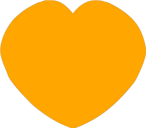 Orange Favorite 6 Icon Free Orange Favorite Icons Transparent Orange Heart Png Favorite Heart Icon