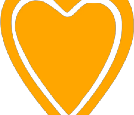 Download Hd Heart Icons Orange Girly Png Orange Heart Png