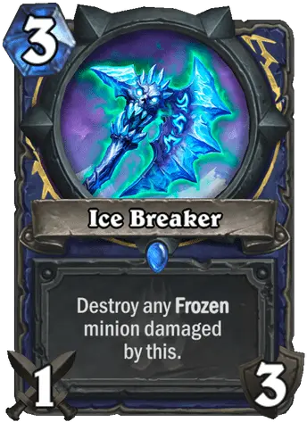 Ice Breaker Shaman Card Hearthstone Icy Veins Cartas Hearthstone Png Varian Wrynn Overwatch Icon