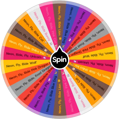 What Pet I Need Pets Are From Adopt Me The Is A Royale High Spin The Wheel App Png Neon Triangle Png